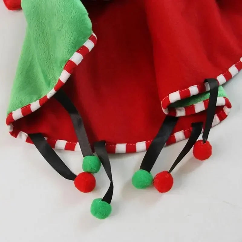 Cape de Noël en Polaire pour Chien et Chat — Taille Unique