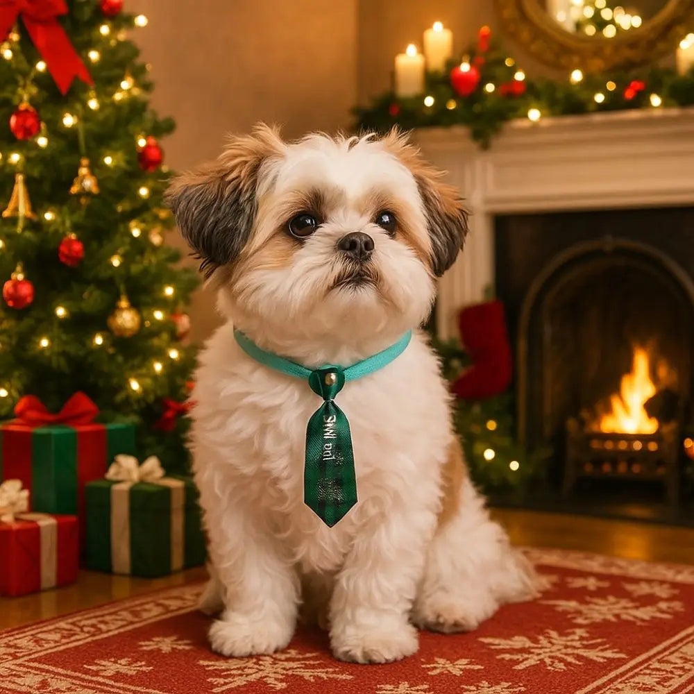 Nœud Papillon de Noël pour Chien et Chat — Se Clipse sur le Collier