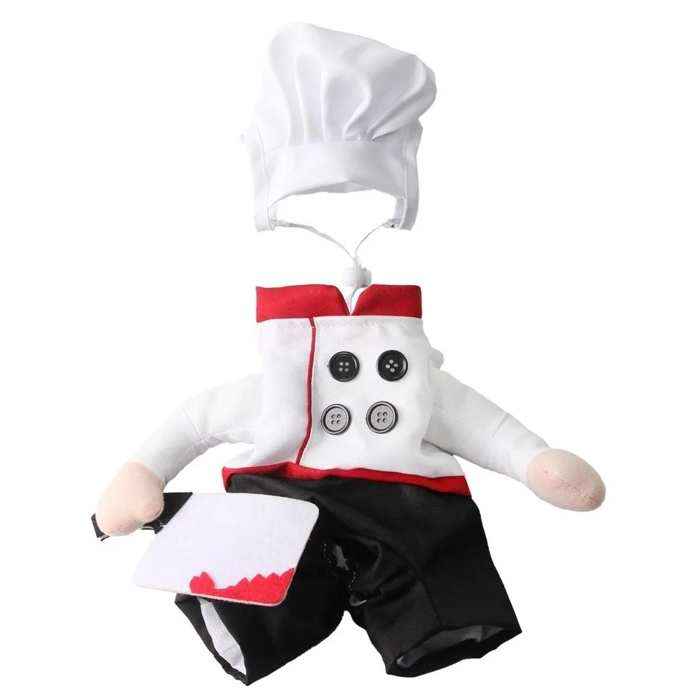 Costume de Chef Cuisinier pour Chien et Chat — Toque et Tablier