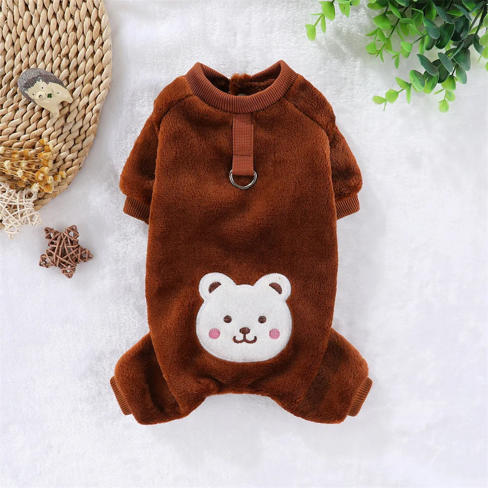 Combinaison Polaire pour Chien — Anneau de Laisse, XS au 4XL