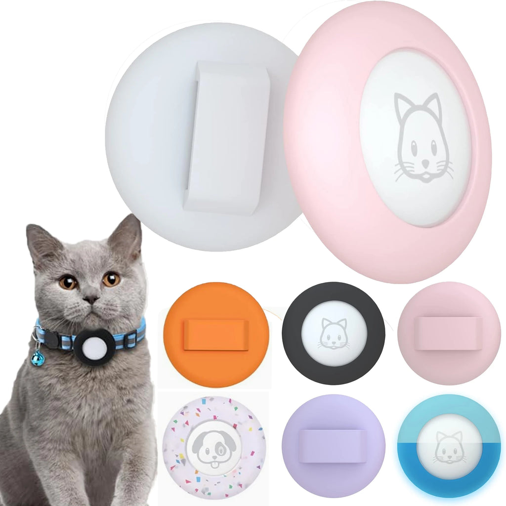 Support AirTag pour Collier de Chat et Petit Chien — Silicone