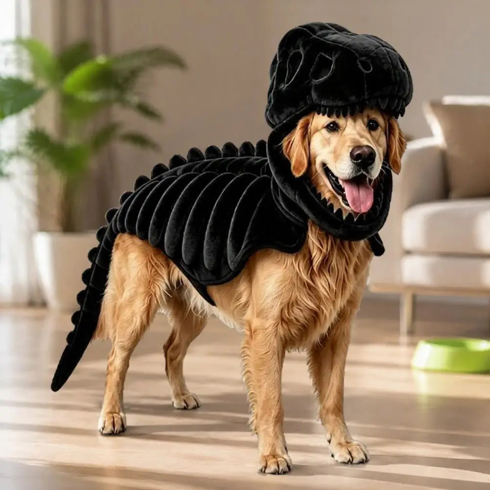 Costume Squelette de Dinosaure pour Chien et Chat — Halloween