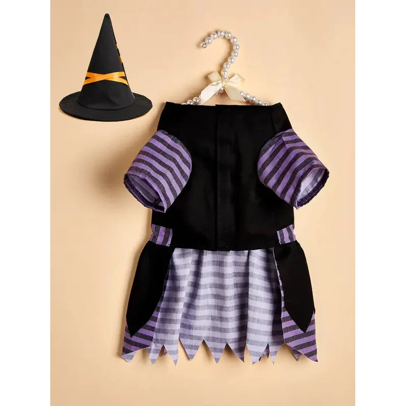 Déguisement de Sorcière pour Chien et Chat — Robe et Chapeau