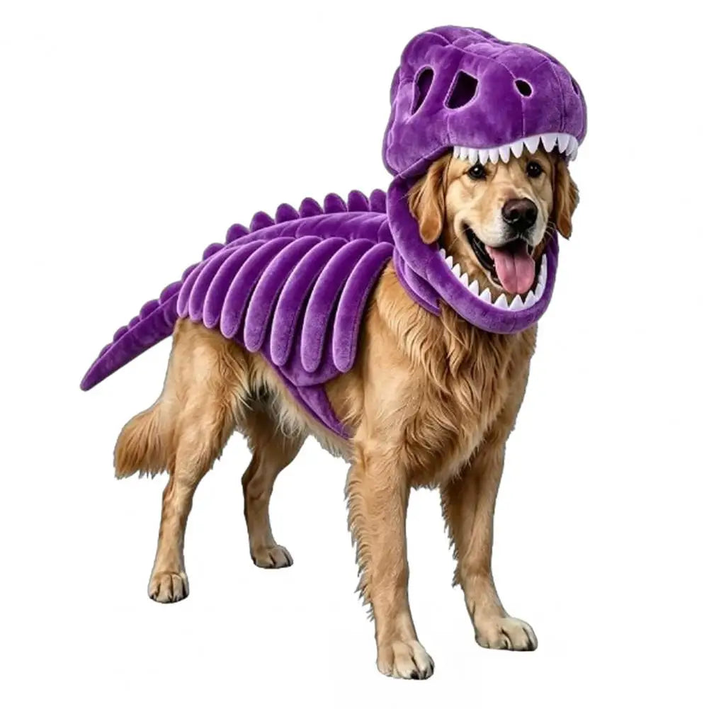 Costume Squelette de Dinosaure pour Chien et Chat — Halloween