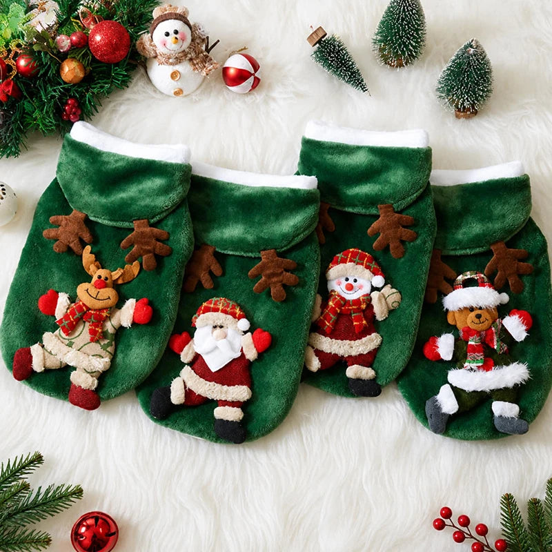 Sweat à Capuche de Noël pour Chien et Chat — Flanelle Chaude