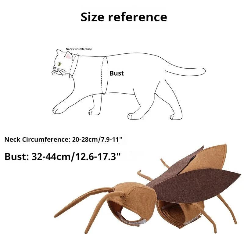Déguisement Cafard Géant pour Chien et Chat — Costume Halloween