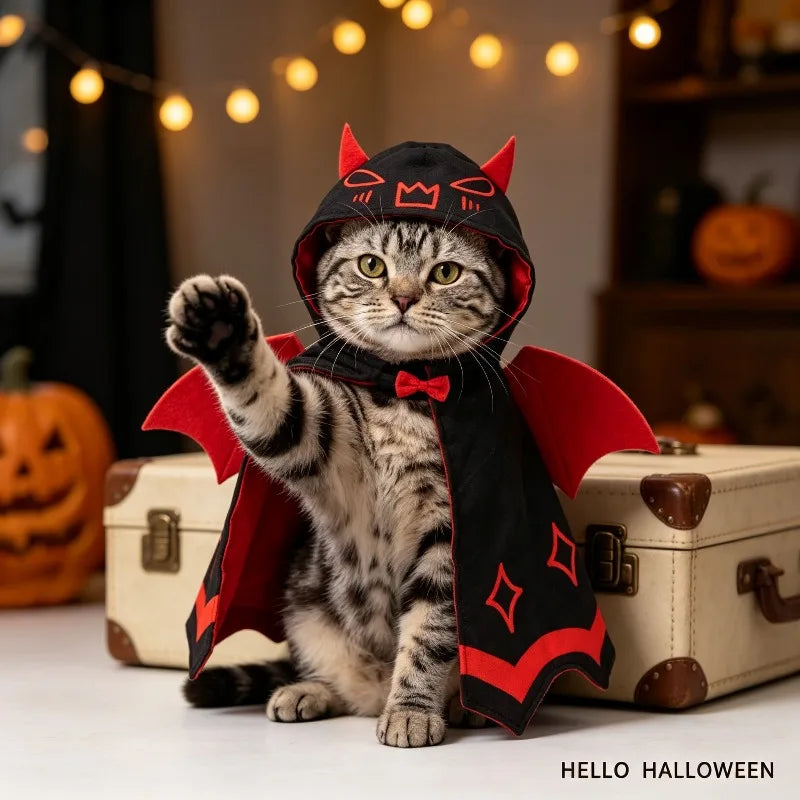 Cape Chauve-Souris pour Chien et Chat — Déguisement Halloween