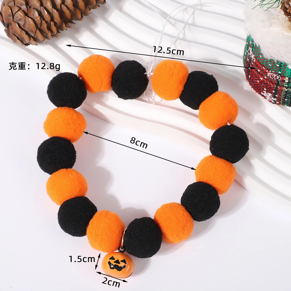 Collier Citrouille d'Halloween pour Chien et Chat — Avec Clochette