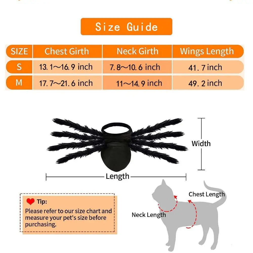 Harnais Araignée pour Chien et Chat — Déguisement Halloween