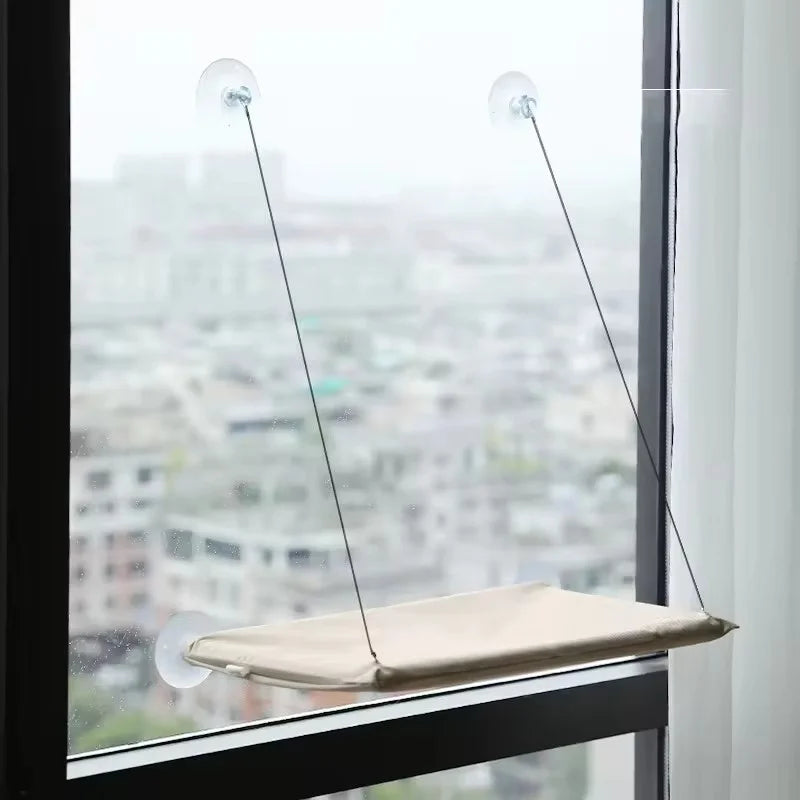 Hamac de Fenêtre pour Chat — Ventouses, Gain de Place