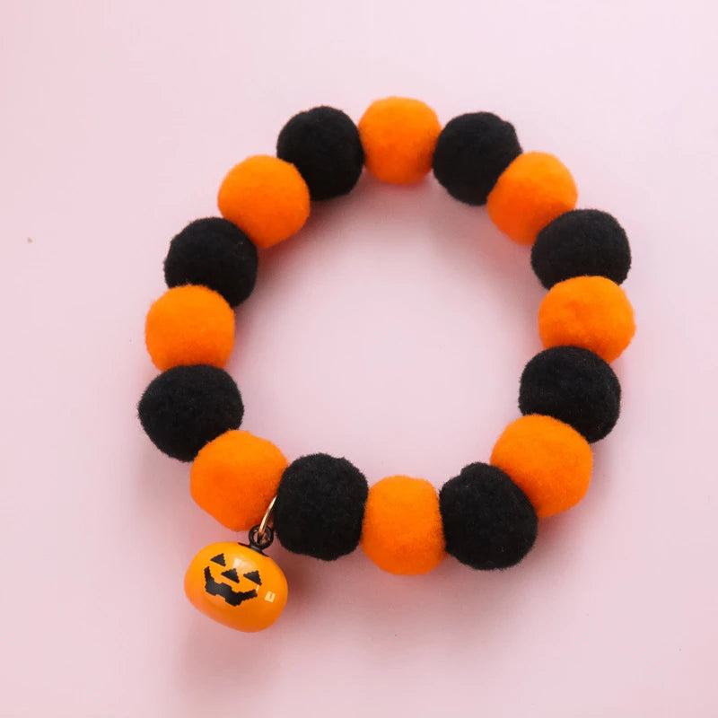 Collier Citrouille d'Halloween pour Chien et Chat — Avec Clochette