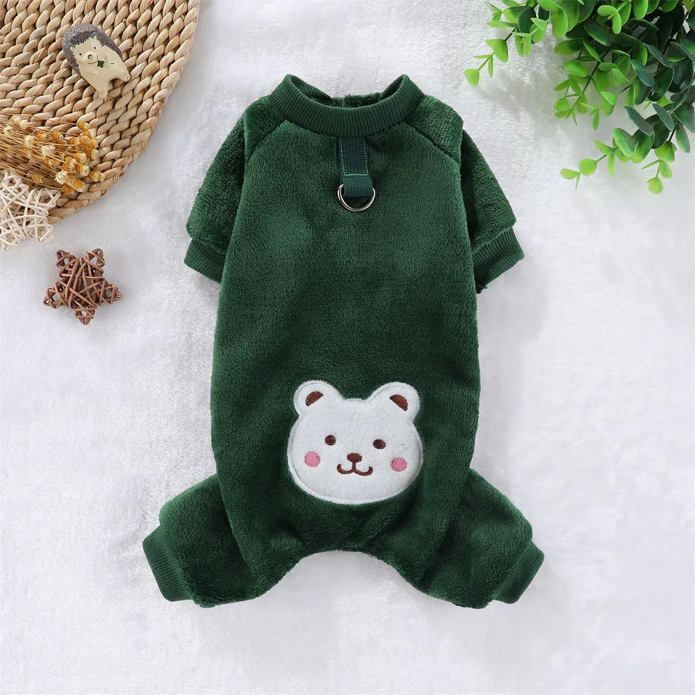 Combinaison Polaire pour Chien — Anneau de Laisse, XS au 4XL